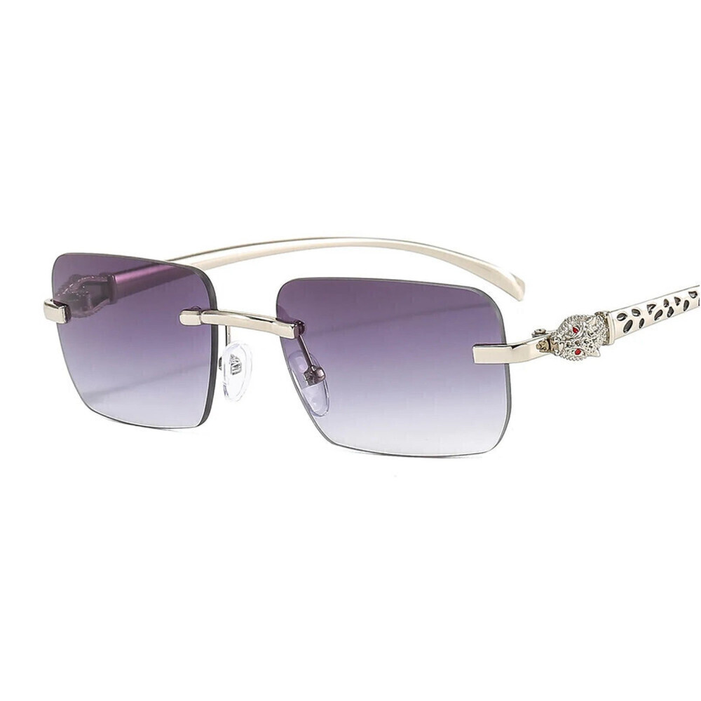 Unisex Small Framed Sunglasses In Gray